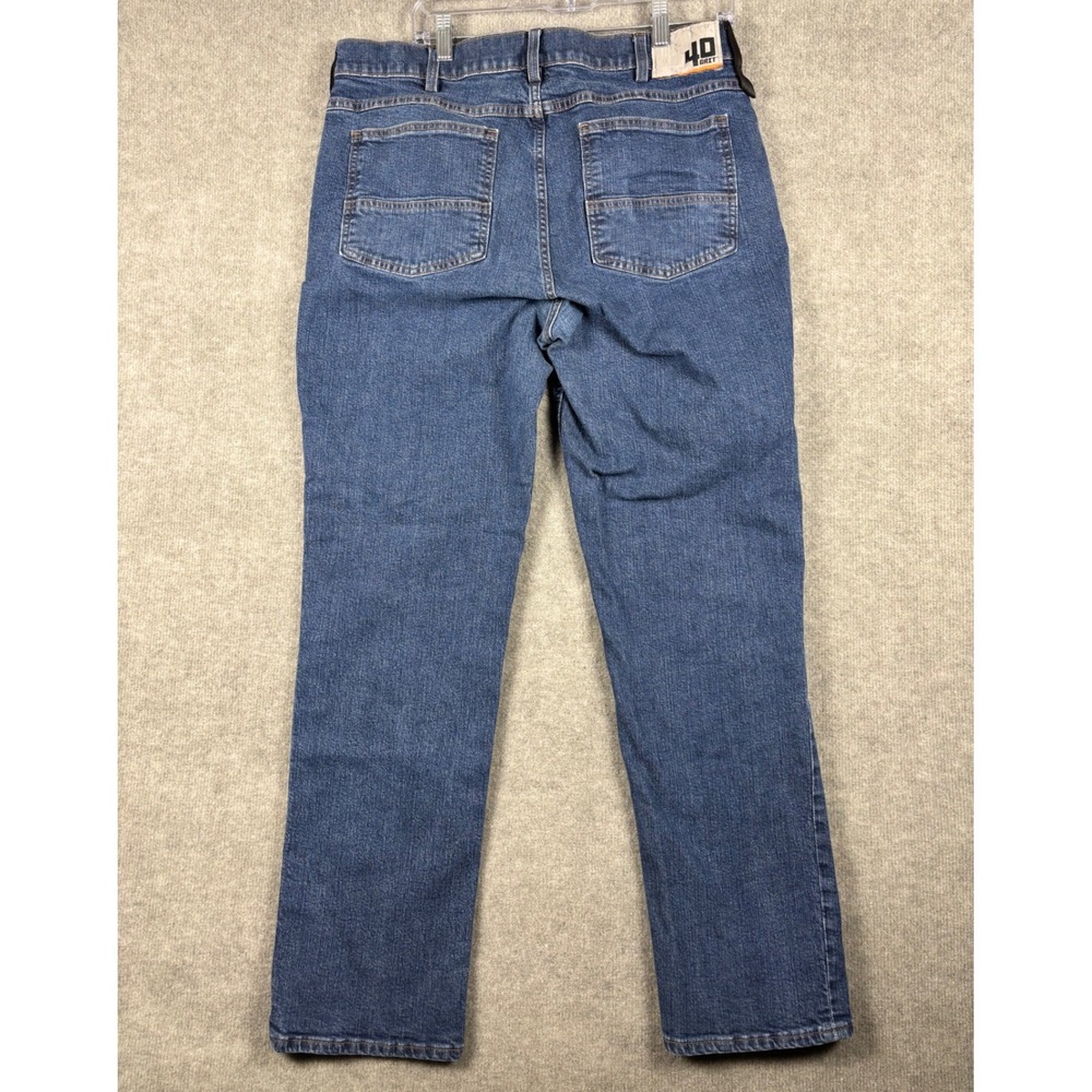 40 Grit Duluth Trading Standard Fit Jeans Workwear 35x31 Blue Medium Wash - Picture 3 of 10
